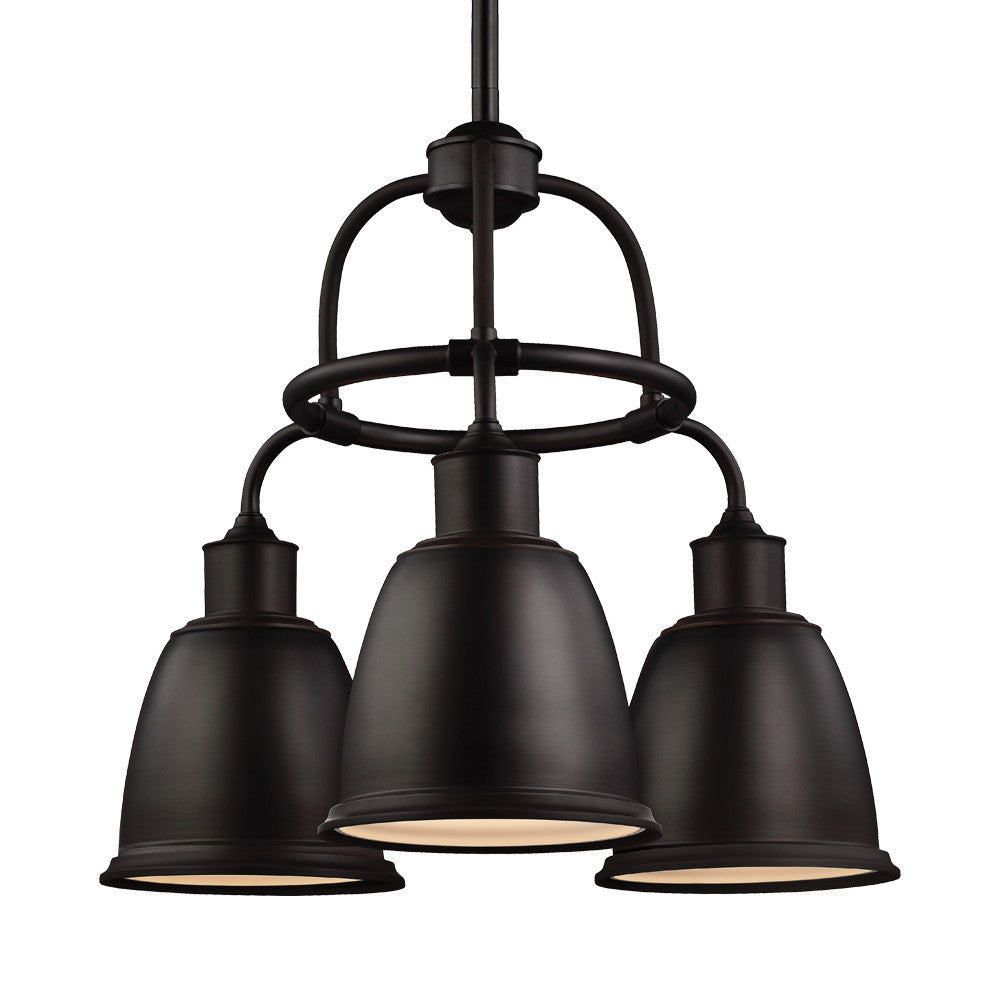 Murray Feiss - F3022/3ORB - Three Light Chandelier - Hobson - Oil Rubbed Bronze