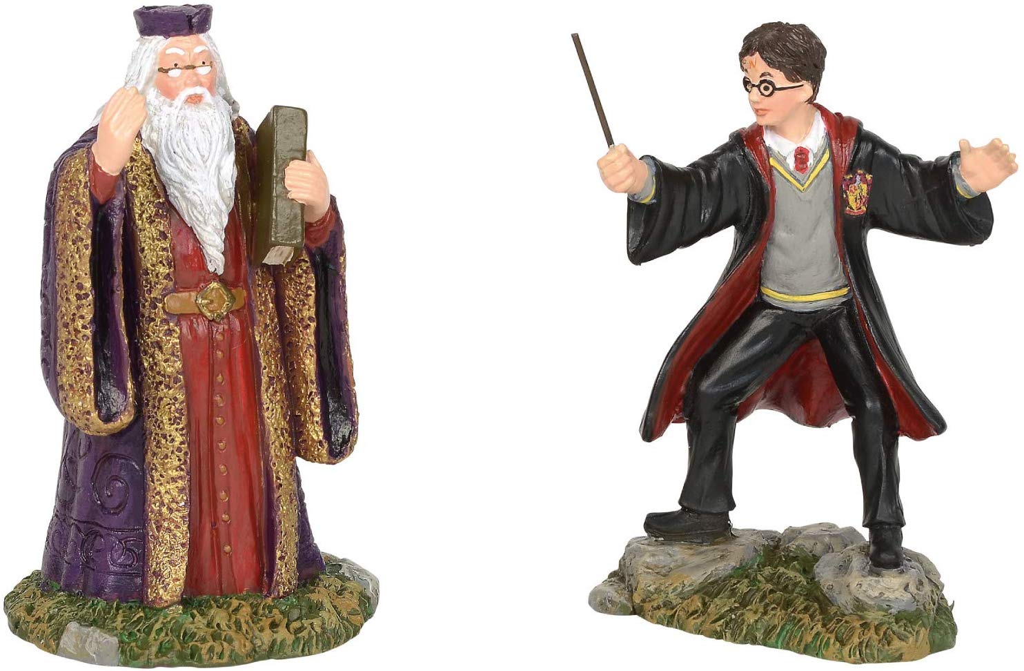 Department 56 Harry Potter Village Harry and Headmaster Figurine Set, 3.15",