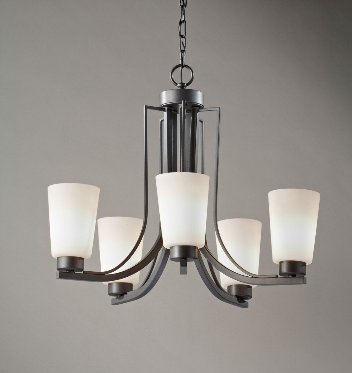 Feiss Weston 5 Light Chandelier in Colonial Iron F2761/5CI